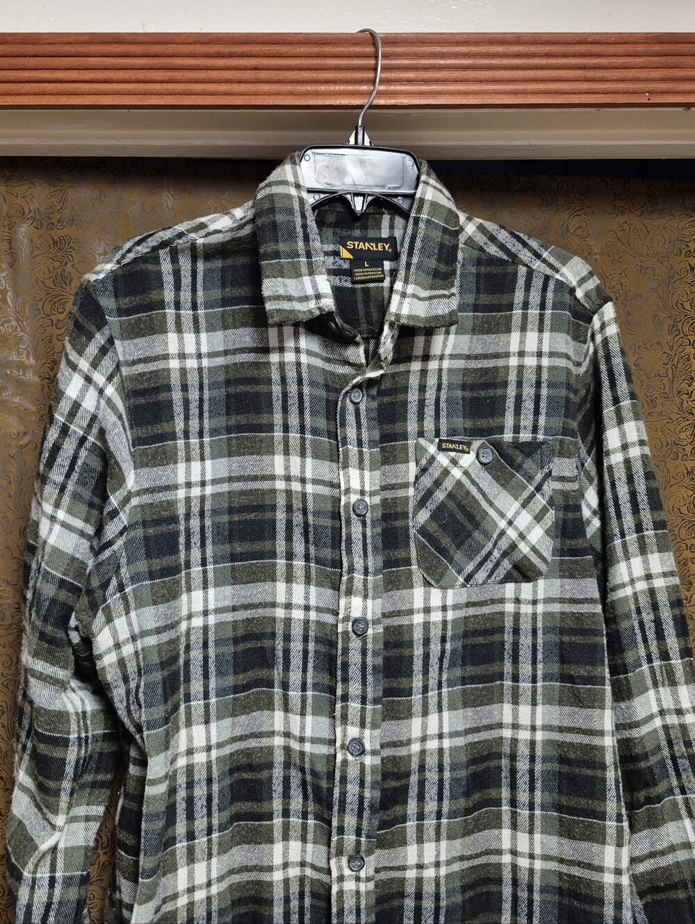 Stanley Grey and White Flannel Shirt
